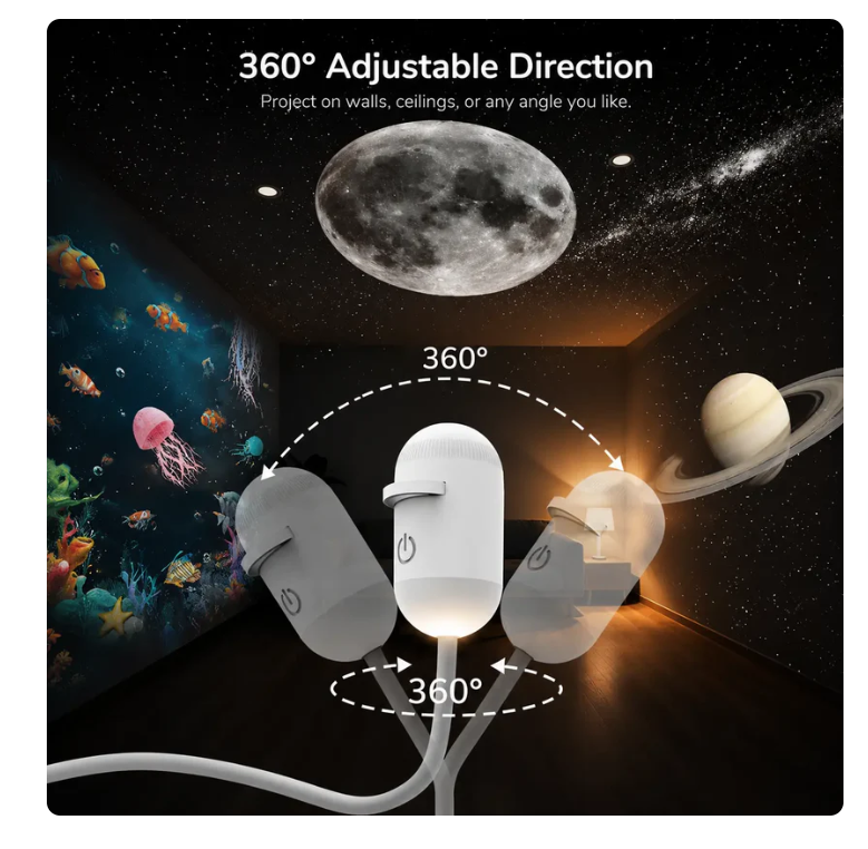 Moonwave Ocean & Galaxy Projector